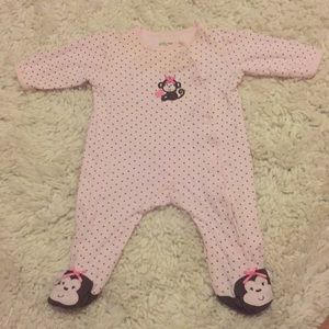 Pink monkey pjs